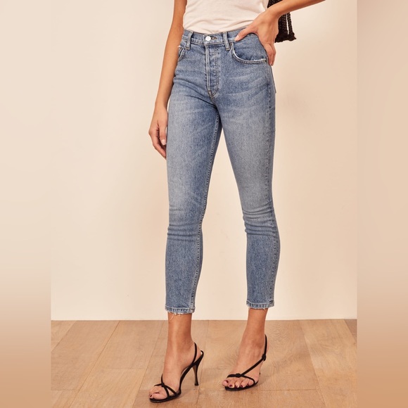 ✨REFORMATION✨Serena High Skinny Crop - Picture 1 of 2